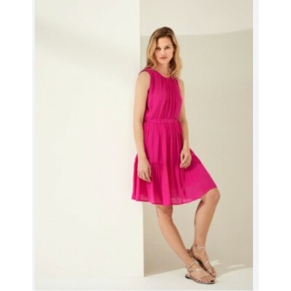 NWT Banana Republic Pink Sleeveless Dress Sz XL - Picture 5 of 5